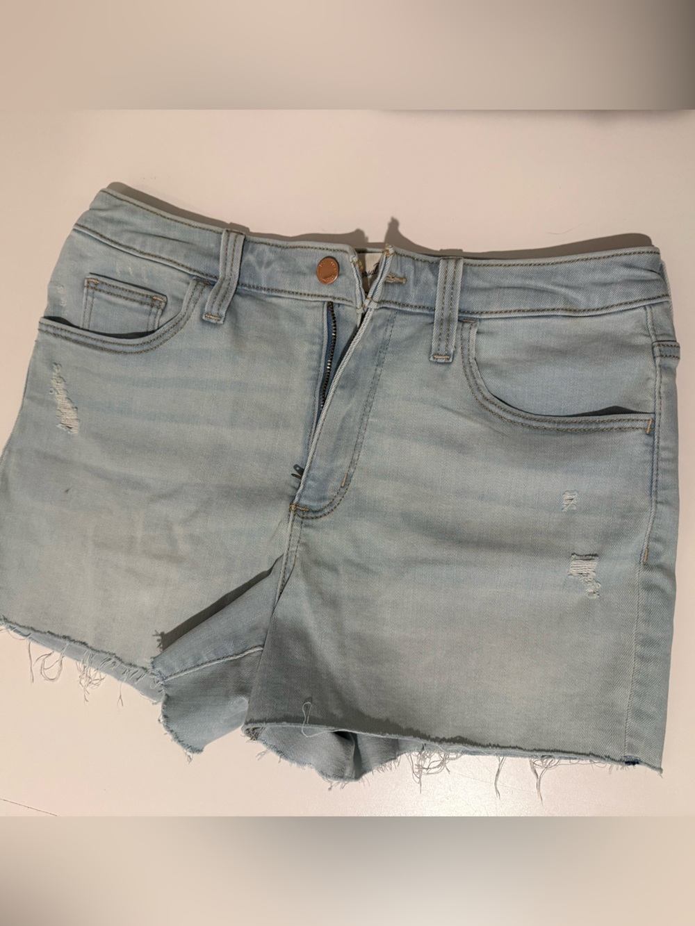 Universal Thread Light Blue Distressed Denim Shorts